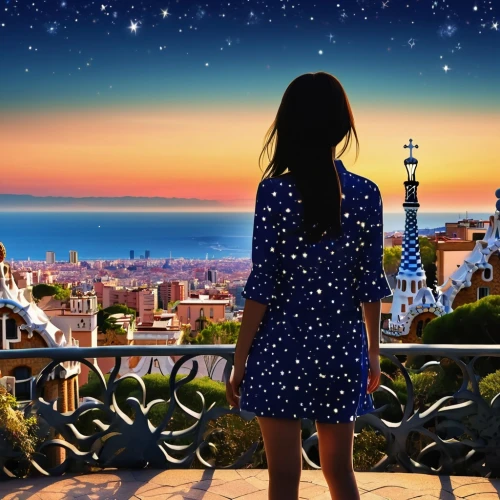 barcelone,world digital painting,guell,paris clip art,the girl in nightie,photo painting,nodame,park güell,blue jasmine,barcellona,ramadan background,gaudi,montalbano,landscape background,cityscapes,digital painting,barcelona,sitges,city ​​portrait,night scene,Photography,General,Realistic