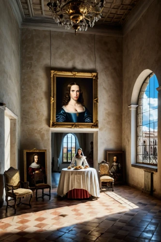 vermeer,mauritshuis,louvre,gioconda,dining room,miniaturist,guardi,danish room,enfilade,delatour,paintings,colombey,italian painter,artstor,sitting room,art gallery,nergaard,louvre museum,villeroy,meticulous painting,Photography,General,Realistic