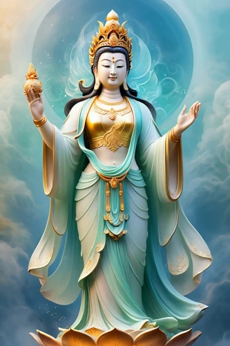 guanyin,avalokiteshvara,avalokitesvara,manjushri,bodhisattva,tsongkhapa,amitabha,buddhadev,buddha purnima,buddhaghosa,ardhanarishvara,dakini,nembutsu,tilopa,ksitigarbha,heruka,dharma,auspiciousness,milarepa,prajnaparamita,Illustration,Realistic Fantasy,Realistic Fantasy 01