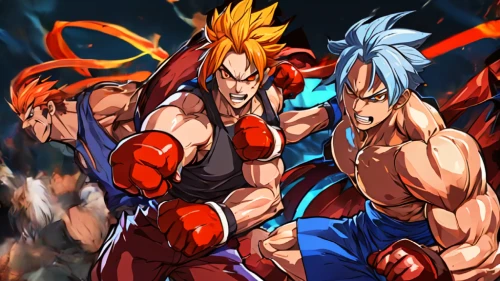 darkstalkers,garou,rugal,dragon slayers,fighting poses,toshinden,shodown,sparring,combate,mixups,shokan,guile,streetfighter,kamehameha,strikers,kakarak,trunks,gurren,tizoc,brawling,Conceptual Art,Fantasy,Fantasy 26