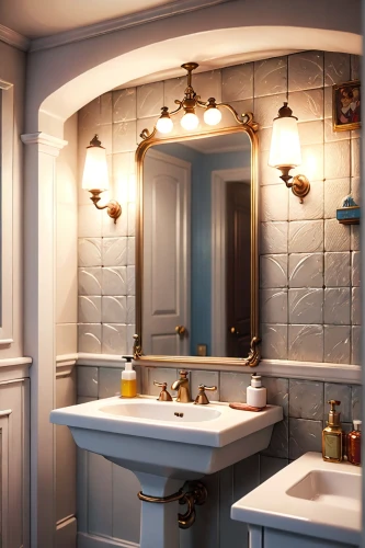 luxury bathroom,bath room,vanities,bathroom,spanish tile,ceramic tile,tile kitchen,sconces,brassware,beauty room,almond tiles,ensuite,clay tile,washstand,3d rendering,barrooms,art deco,backsplash,search interior solutions,remodeler,Anime,Anime,Cartoon