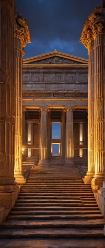 greek temple,erechtheion,leptis,egyptian temple,celsus library,artemis temple,doric columns,baalbek,temple of hercules,the parthenon,agrigento,peristyle,parthenon,capitolium,temple of poseidon,temple of diana,colonnaded,ephesus,zappeion,baalbeck,Illustration,Paper based,Paper Based 21