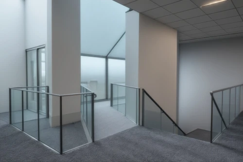 balustrades,stairwells,structural glass,3d rendering,glass wall,staircases,balustraded,specifiers,stairwell,daylighting,outside staircase,revit,render,sketchup,hallway space,blur office background,stanchions,steel stairs,stairways,staircase