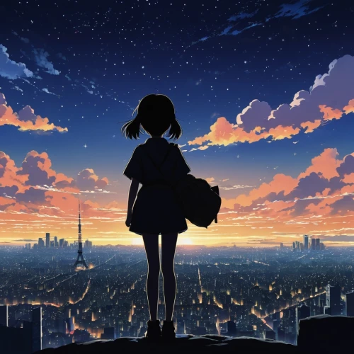 silhouette,silhouette against the sky,silhouette art,map silhouette,mirai,art silhouette, silhouette,hikari,tsukiko,tsumugi kotobuki k-on,dusk background,kotoko,star sky,shakugan,urakami,house silhouette,nouaimi,kawamori,tanabata,hibiya,Illustration,Japanese style,Japanese Style 14