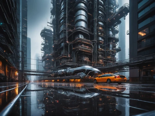 futuristic landscape,futuristic architecture,futuristic,arcology,sci - fi,bladerunner,scifi,futuristic art museum,futuristic car,skyscraper,dystopian,sci fi,hypermodern,cyberpunk,metropolis,cybercity,helicarrier,interceptor,morphosis,alien ship,Illustration,Realistic Fantasy,Realistic Fantasy 17