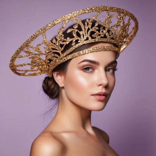 headpieces,gold foil crown,headpiece,gold crown,headdress,headress,golden crown,headdresses,spring crown,millinery,princess crown,the hat of the woman,summer crown,indian headdress,kokoshnik,gold cap,beautiful bonnet,feather headdress,diadem,crowned,Photography,General,Commercial