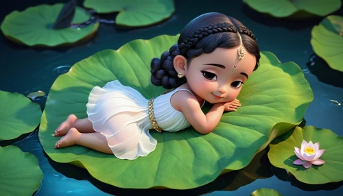 janmashtami,janmastami,cute cartoon character,water lotus,onam,jasmine,cute cartoon image,jasmine blossom,jasmine flower,balarama,lily pad,lotus on pond,lotus blossom,cartoon flower,lotus with hands,waterlily,thumbelina,ahalya,pratima,krishna,Unique,3D,3D Character