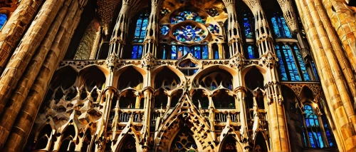 sagrada familia,organ pipes,transept,stained glass,stained glass windows,main organ,stained glass window,cologne cathedral,neogothic,organ,gaudi,sagrada,ulm minster,church windows,reims,duomo di milano,panel,church window,cathedra,gothic church,Illustration,American Style,American Style 01
