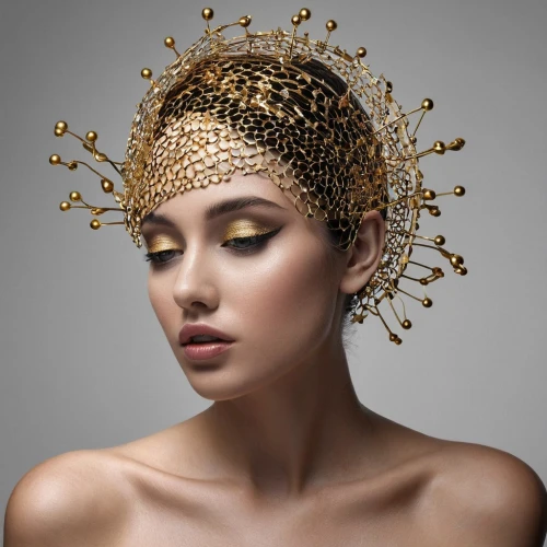 headpieces,gold foil crown,headpiece,gold crown,headdress,gold filigree,golden crown,headress,gold mask,indian headdress,gold cap,headdresses,gold jewelry,milliner,golden mask,adornment,goldwell,millinery,diadem,turban,Photography,Artistic Photography,Artistic Photography 11