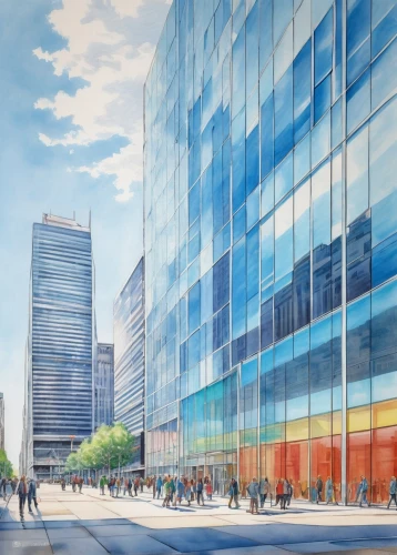 renderings,glass facade,transbay,tishman,glass facades,firstcity,citicorp,juilliard,glass building,googleplex,bouygues,genzyme,aniplex,bjarke,bizinsider,capitaland,unbuilt,office buildings,javits,overdevelopment,Conceptual Art,Daily,Daily 17