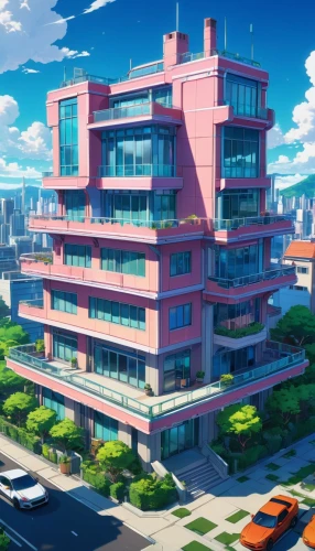 aoyama,sky apartment,apartment building,apartment block,apartment complex,susukino,an apartment,kotoko,wakanohana,gakuen,apartment house,nosaka,lusaka,machico,shinbo,ichigaya,flcl,honolulu,horikoshi,kawamori,Illustration,Japanese style,Japanese Style 03