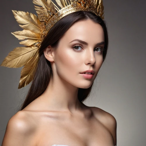 gold foil crown,gold crown,yellow crown amazon,golden crown,headdress,headpieces,feather headdress,headpiece,spring crown,headdresses,summer crown,headress,crown daisy,crowned,miss circassian,hispanoamericana,evgenia,princess crown,gold flower,indian headdress,Photography,General,Realistic