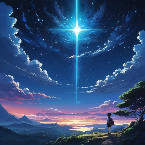 star sky,moon and star background,starbright,star of bethlehem,falling star,the star of bethlehem,estrelas,tanabata,starry sky,christ star,estrellas,star winds,cielo,starsight,advent star,starlight,starlit,moon and star,starscape,stars and moon,Illustration,Japanese style,Japanese Style 14