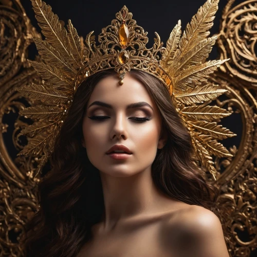 gold crown,golden crown,gold foil crown,gold filigree,gold mask,golden wreath,gold leaf,golden mask,headdress,baroque angel,venetian mask,headpiece,the angel with the veronica veil,aureum,evgenia,gold foil art,diadem,crowned,gold jewelry,queen of the night,Photography,General,Fantasy