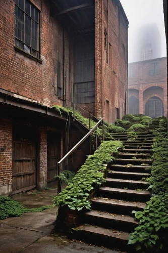 abandoned factory,potteries,middleport,old factory,brickworks,coalport,rufford,abandoned places,winding steps,brickyards,old factory building,coalbrookdale,sugar plant,warehouses,industrial ruin,ravenshaw,eveleigh,gordon's steps,lostplace,stairways,Illustration,American Style,American Style 04