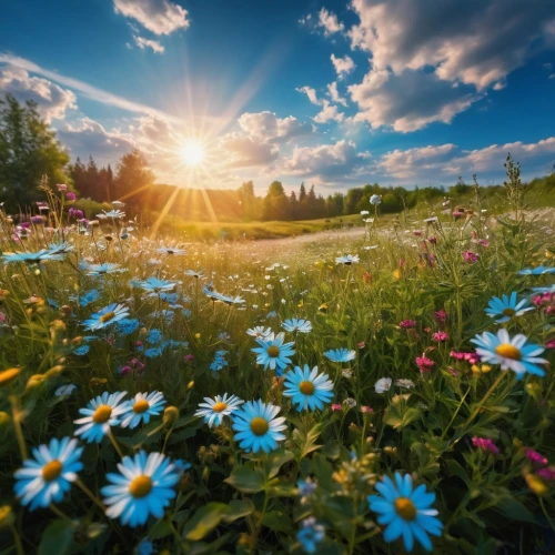 flower meadow,meadow flowers,flowering meadow,meadow landscape,summer meadow,flower field,field of flowers,blanket of flowers,flowers field,splendor of flowers,blue daisies,spring meadow,wildflower meadow,meadow,meadow daisy,alpine meadow,blooming field,daisies,sun daisies,small meadow,Photography,General,Fantasy