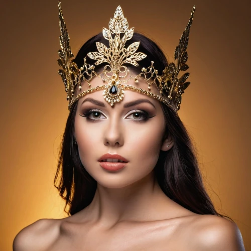 headpieces,headpiece,gold foil crown,gold crown,headdress,golden crown,diadem,headress,miss circassian,imperial crown,princess crown,headdresses,indian headdress,yellow crown amazon,crowned,venetian mask,indonesian women,unicorn crown,javanese,adornment,Photography,General,Realistic