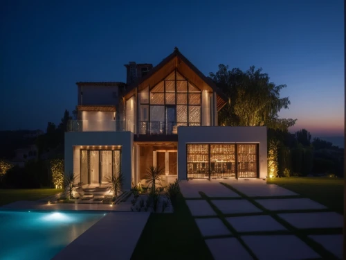 dreamhouse,beautiful home,holiday villa,chalet,night view,villa,modern house,luxury property,pool house,luxury home,private house,villas,summer house,beach house,maison,bendemeer estates,fresnaye,at night,residential house,house in the mountains,Photography,General,Natural