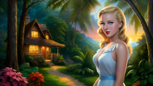 cartoon video game background,fantasy picture,landscape background,marilyn monroe,girl in the garden,3d background,nature background,fairy tale character,forest background,romantic scene,love background,world digital painting,mermaid background,amazonica,blonde woman,children's background,golf course background,romantic portrait,portrait background,creative background