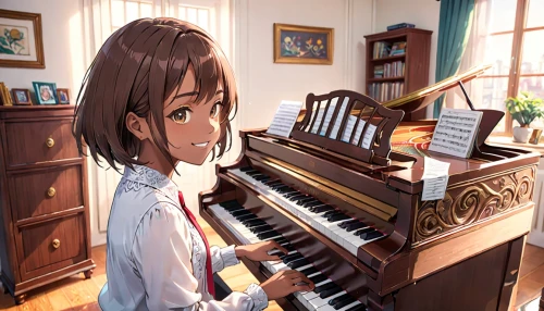 pianist,cute girl playing piano,piano lesson,piano,iris on piano,pianoforte,yui hirasawa k-on,play piano,pianet,euphonious,pianistic,piano player,pianola,piano keyboard,concerto for piano,keyboard instrument,grand piano,euphonium,toshiyori,suzumiya,Anime,Anime,General