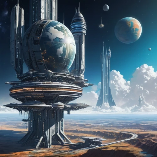 futuristic landscape,homeworld,homeworlds,barsoom,cardassia,arcology,skyterra,deltha,ringworld,spaceport,terraformed,sky space concept,terraform,citadels,secunda,extrasolar,ordos,alien world,coldharbour,space port,Conceptual Art,Sci-Fi,Sci-Fi 05