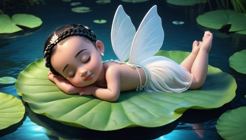 water lotus,lily pad,little buddha,lotus blossom,water lilly,lotus with hands,janmastami,paciello,little girl fairy,abhidhamma,waterlily,water nymph,pond flower,lily pond,thumbelina,lotus flower,lotus on pond,cherubic,janmashtami,lily water,Unique,3D,3D Character