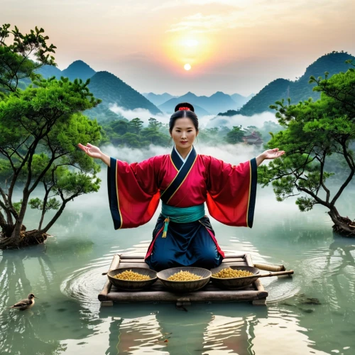 water lotus,dongbuyeo,chuseok,gyeongjeon,wuxia,goryeo,oriental princess,korean culture,wulin,guqin,hanfu,lotus on pond,khamti,qibao,oriental girl,joseon,zhiyuan,gojoseon,daoist,buyeo,Photography,General,Realistic