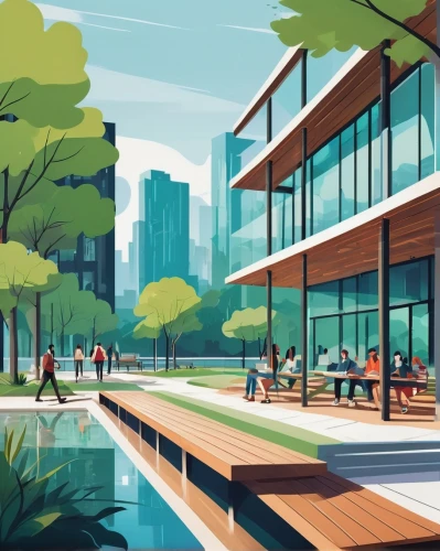 songdo,mies,biopolis,ibirapuera,background vector,bellevue,liveability,urban park,office buildings,hurontario,neutra,ubc,calpers,urban design,metrotech,waterplace,waterfront,city scape,zorlu,urban landscape,Illustration,Vector,Vector 01