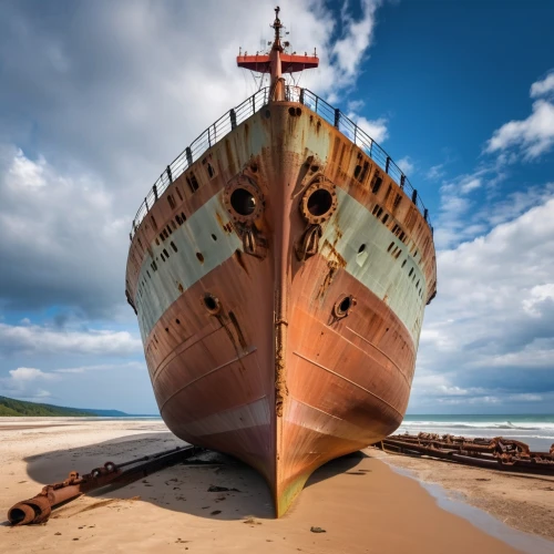 aground,drydocked,shipbreaking,shipbroker,ship wreck,antiship,old ship,withdrawn,shipwreck,shipshape,guardship,merchantman,shipborne,a cargo ship,drydock,rusting,shipbuilder,drydocking,shipping industry,shipwrecks,Photography,General,Realistic