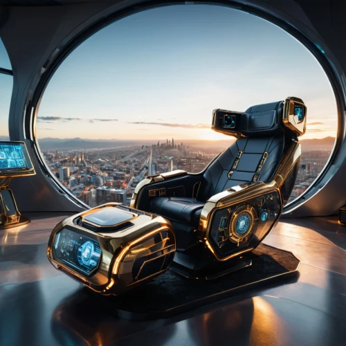 spaceship interior,sky space concept,futuristic landscape,helicarrier,new concept arms chair,flightdeck,skycycle,gyroscopic,ufo interior,gyrocompass,thrustmaster,skycar,3d rendering,spaceship space,fractal design,racing wheel,simulators,scifi,wheatley,virtual world,Photography,General,Sci-Fi