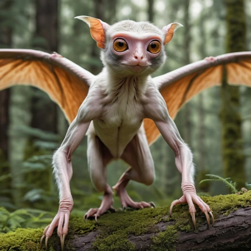 hippogriff,gryphon,mogwai,fantasy animal,featherless,grygera,agamid,jarusombat,ealdwulf,pazuzu,korowai,petrify,balaur,grypus,gryfino,forest dragon,tarsier,cibinong,pteropus,bartok,Photography,General,Realistic