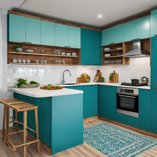 kitchen design,modern kitchen interior,kitchen interior,modern kitchen,tile kitchen,kitchens,kitchenette,color turquoise,vintage kitchen,cocina,kitchen block,kitchen remodel,turquoise wool,kitchen,modern minimalist kitchen,cabinets,new kitchen,cabinetry,3d rendering,big kitchen,Photography,General,Realistic