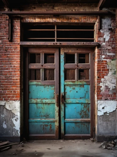 old door,steel door,doors,blue doors,iron door,industrial hall,humberstone,loading dock,rusty door,main door,vestibules,doorways,old factory building,door,old factory,factory hall,old windows,warehouse,front door,warehouses,Illustration,American Style,American Style 06