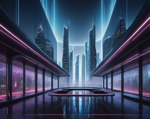 futuristic landscape,cybercity,futuristic architecture,coruscant,futuristic art museum,futuristic,tron,arcology,metropolis,city trans,superhighways,cyberport,polara,cybertown,transwarp,futurist,cityscape,cyberia,maglev,scifi,Illustration,Abstract Fantasy,Abstract Fantasy 16