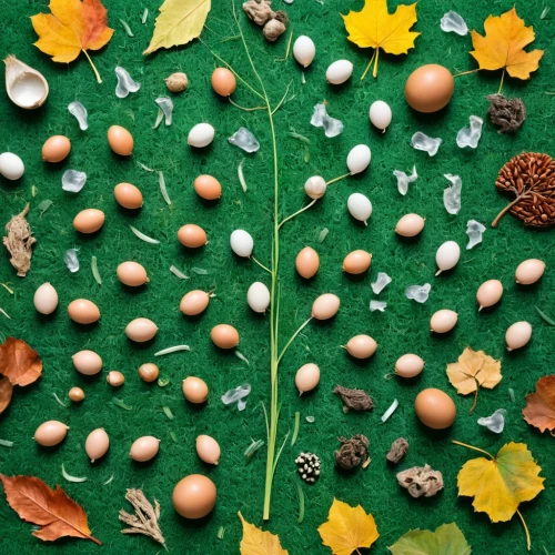 eggs,white eggs,brown eggs,colorful eggs,bird eggs,broken eggs,colored eggs,egg shells,organic egg,fresh eggs,lots of eggs,chicken eggs,the painted eggs,blue eggs,painted eggs,egg shell break,egg shell,eggshells,fallen acorn,maple seeds,Unique,Design,Knolling