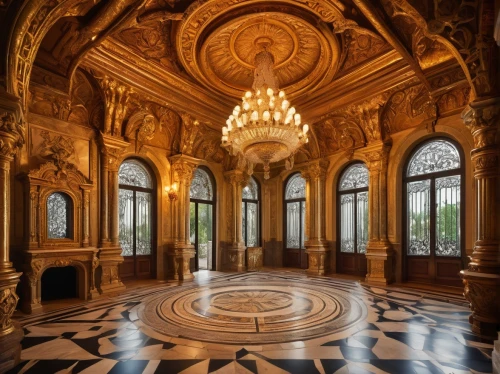 alcazar of seville,ornate room,villa cortine palace,royal interior,château de chambord,dunrobin castle,cochere,pinacoteca,entrance hall,europe palace,certosa di pavia,marble palace,semperoper,enfilade,versailles,chambord,residenz,foyer,llotja,mirogoj,Illustration,Vector,Vector 03