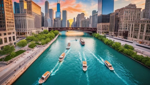 chicago,chicago skyline,chicagoan,chicagoland,metra,dearborn,grand canal,chicago night,lake shore,dusable,water taxi,waterways,detriot,pedal boats,illinoian,waterfronts,row boats,streeterville,chicago theatre,lakeshore,Illustration,Abstract Fantasy,Abstract Fantasy 13