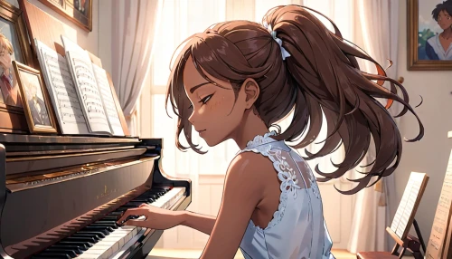 pianist,cute girl playing piano,piano lesson,iris on piano,piano,piano player,play piano,pianoforte,euphonious,concerto for piano,piano keyboard,pianet,pianistic,the piano,serenade,michiru,pianola,chihaya,mikimoto,grand piano,Anime,Anime,General