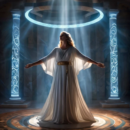 divine healing energy,the pillar of light,the prophet mary,light bearer,priestess,the annunciation,goddess of justice,divination,mysticism,zodiac sign libra,metatron's cube,angelology,lord who rings,inner light,sacred,amethist,stargate,sorceress,praying woman,uriel,Photography,Artistic Photography,Artistic Photography 15