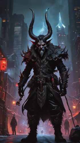 minotaur,massively multiplayer online role-playing game,undead warlock,krampus,dodge warlock,warlord,heroic fantasy,death god,horned,splitting maul,diablo,daemon,devil,ork,fantasy warrior,concept art,imp,imposing,black dragon,maul,Conceptual Art,Sci-Fi,Sci-Fi 05