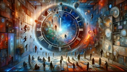 time spiral,clockmaker,flow of time,astronomical clock,world clock,clocks,the eleventh hour,out of time,sci fiction illustration,time traveler,panopticon,klaus rinke's time field,clock,clockwork,zodiac,stargate,time machine,dartboard,pendulum,circle of confusion