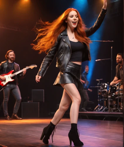 celtic woman,concert dance,rocker,redhair,rock concert,performing,redheads,concert guitar,live performance,ginger rodgers,leather boots,redheaded,maci,against the current,lady rocks,red hair,concert,rock 'n' roll,rock'n roll,rock band,Photography,General,Natural