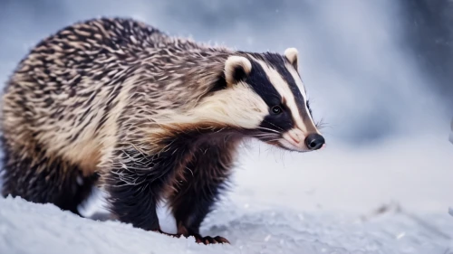 badger,north american raccoon,winter animals,amur hedgehog,striped skunk,animal photography,polecat,raccoon,mustelid,anteater,coatimundi,cute animal,mustelidae,wildlife,raccoons,common opossum,anthropomorphized animals,cute animals,raccoon dog,accipitriformes,Photography,General,Cinematic