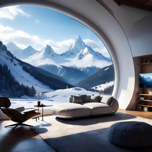 igloo,snowhotel,alpine style,snow shelter,the cabin in the mountains,snow house,futuristic landscape,great room,sky apartment,livingroom,snowed in,house in the mountains,alpine hut,interior design,mountain huts,ice hotel,house in mountains,modern living room,ski resort,living room