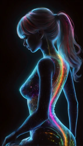 neon body painting,prismatic,light drawing,rainbow waves,neon light,psychedelic art,drawing with light,andromeda,bodypainting,light art,neon lights,bioluminescence,opal,chalk drawing,spectra,glow in the dark paint,bodypaint,neon ghosts,black light,prism