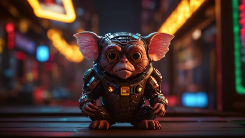 mini pig,dumbo,cinema 4d,color rat,pig,cyberpunk,dwarf armadillo,the french bulldog,anthropomorphized animals,musical rodent,thumper,wind-up toy,3d model,3d render,piggybank,3d figure,inner pig dog,armadillo,funko,shopkeeper,Photography,General,Sci-Fi