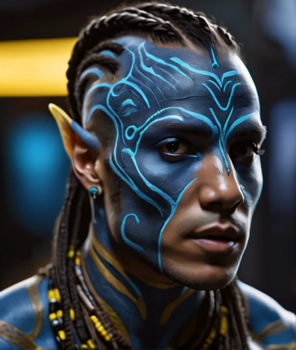 avatar,zodiac sign libra,bodypaint,bodypainting,body painting,face paint,nebula guardian,tribal chief,alien warrior,ori-pei,lokportrait,kadala,jaya,neon body painting,indigo,shaman,zion,symetra,lando,shiva,Photography,General,Sci-Fi