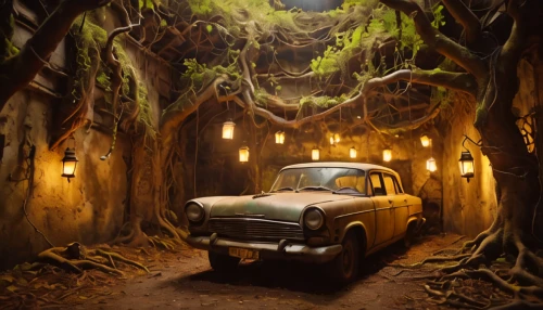 forest road,adventure game,redwood,redwoods,world digital painting,volvo amazon,old car,cartoon video game background,enchanted forest,ford anglia,forest background,the road,antique car,road forgotten,old vehicle,redwood tree,3d car wallpaper,fantasy picture,opel record p1,chestnut forest