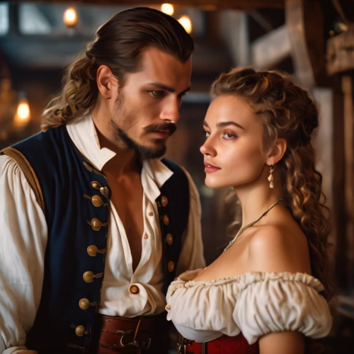 romance novel,mayflower,musketeer,galleon,throughout the game of love,bodice,romantic portrait,husband and wife,beautiful couple,sailing ship,caravel,tudor,galleon ship,scarlet sail,musketeers,married couple,couple goal,prince and princess,wife and husband,vintage man and woman