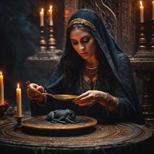candlemaker,candlemas,woman praying,praying woman,black candle,the witch,the prophet mary,offering,fortune telling,seven sorrows,priestess,divination,celebration of witches,girl praying,fortune teller,sorceress,eucharist,hieromonk,burning candle,offerings